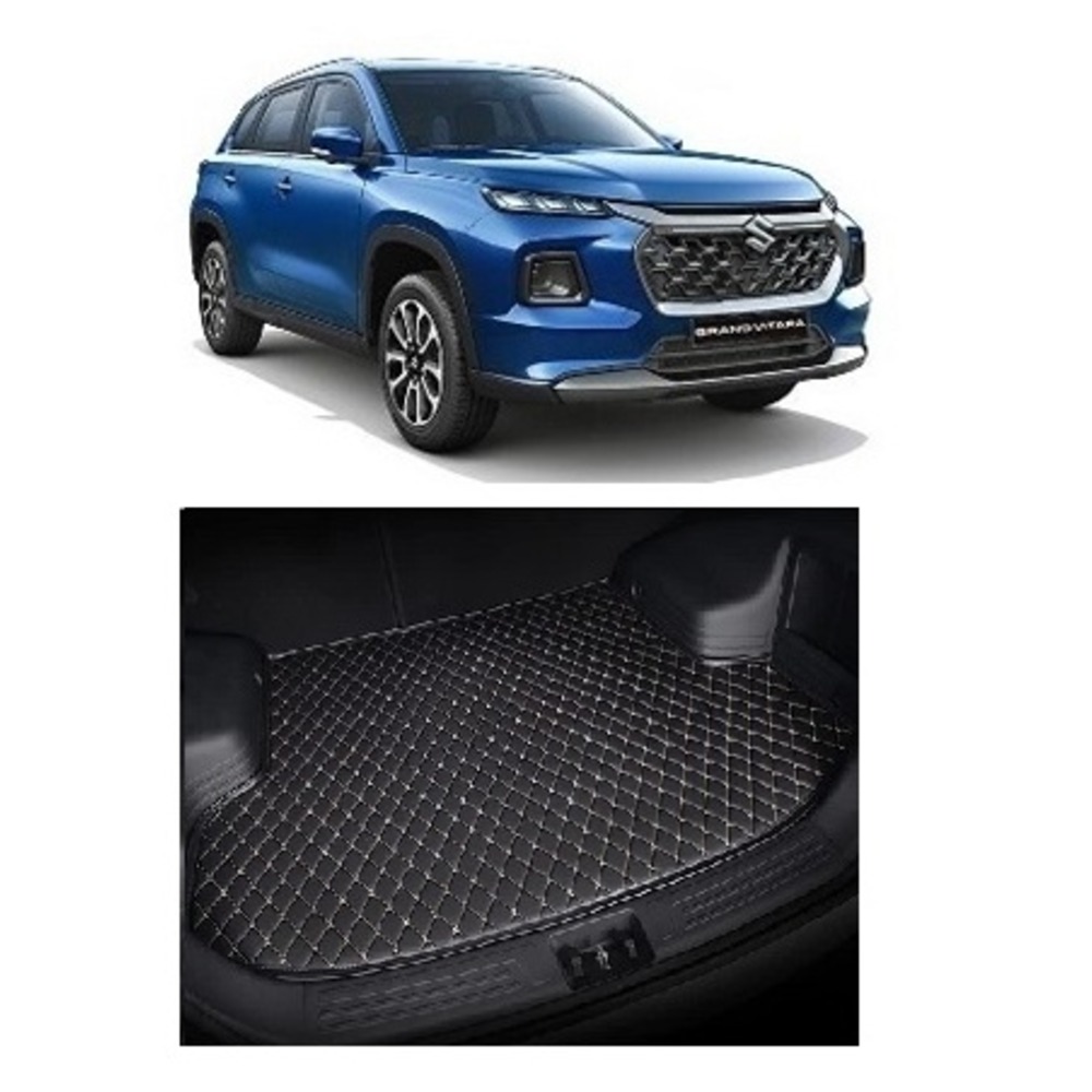 Trunk/Boot/Dicky PU Leatherette Mat for Grand Vitara New   - black